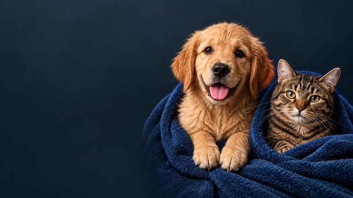 Fotografía ilustrativa de cuidado para perros y gatos